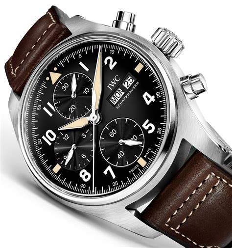 iwc pilot's watch double chronograph|iwc pilot's watch chronograph spitfire.